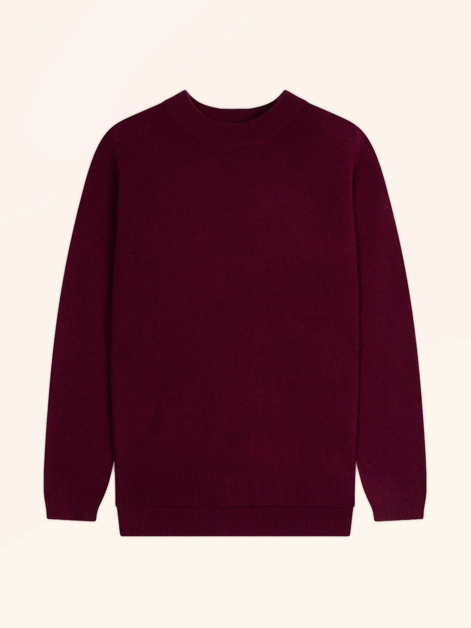 JOSPE pullover rundhalsausschnitt bordeaux