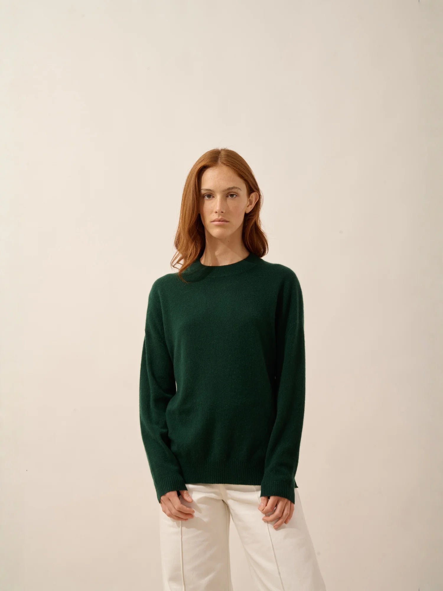JOSPE pullover rundhalsausschnitt zypresse