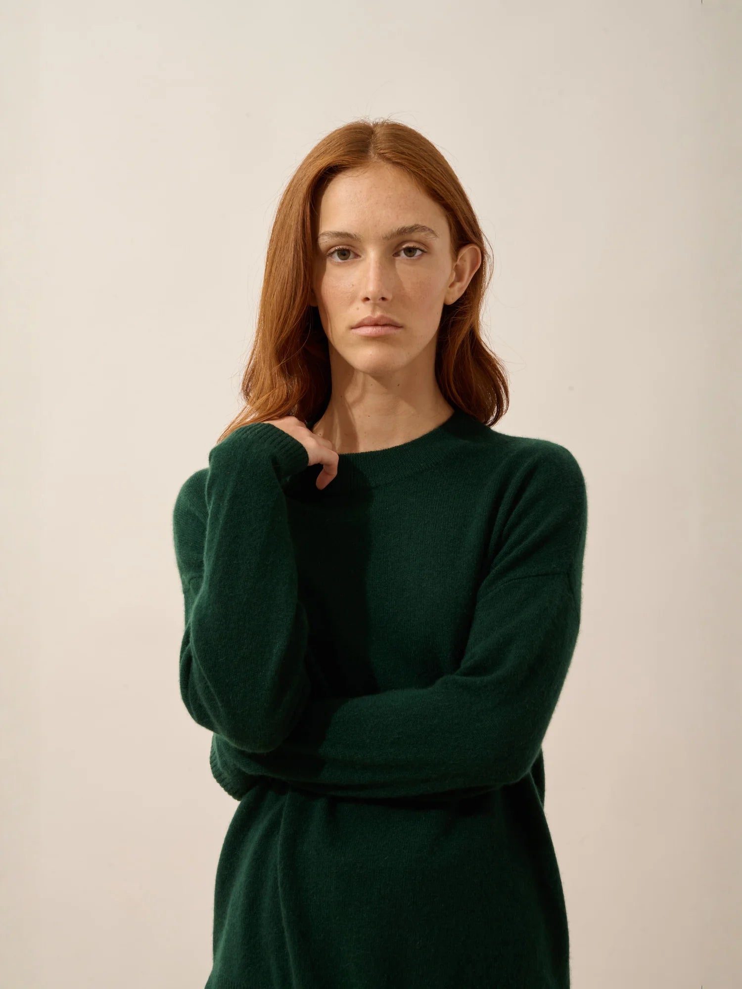 JOSPE pullover rundhalsausschnitt zypresse