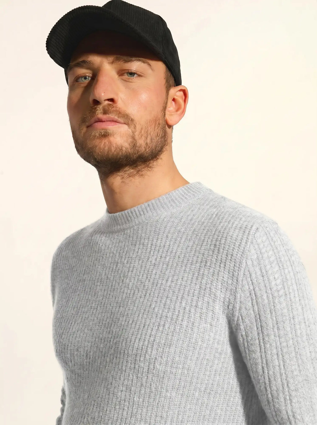 LUKKA pullover rundhalsausschnitt 4-fädig perlgrau meliert