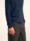 LUKKA Sweater Crew Neck 4 Ply Midnight