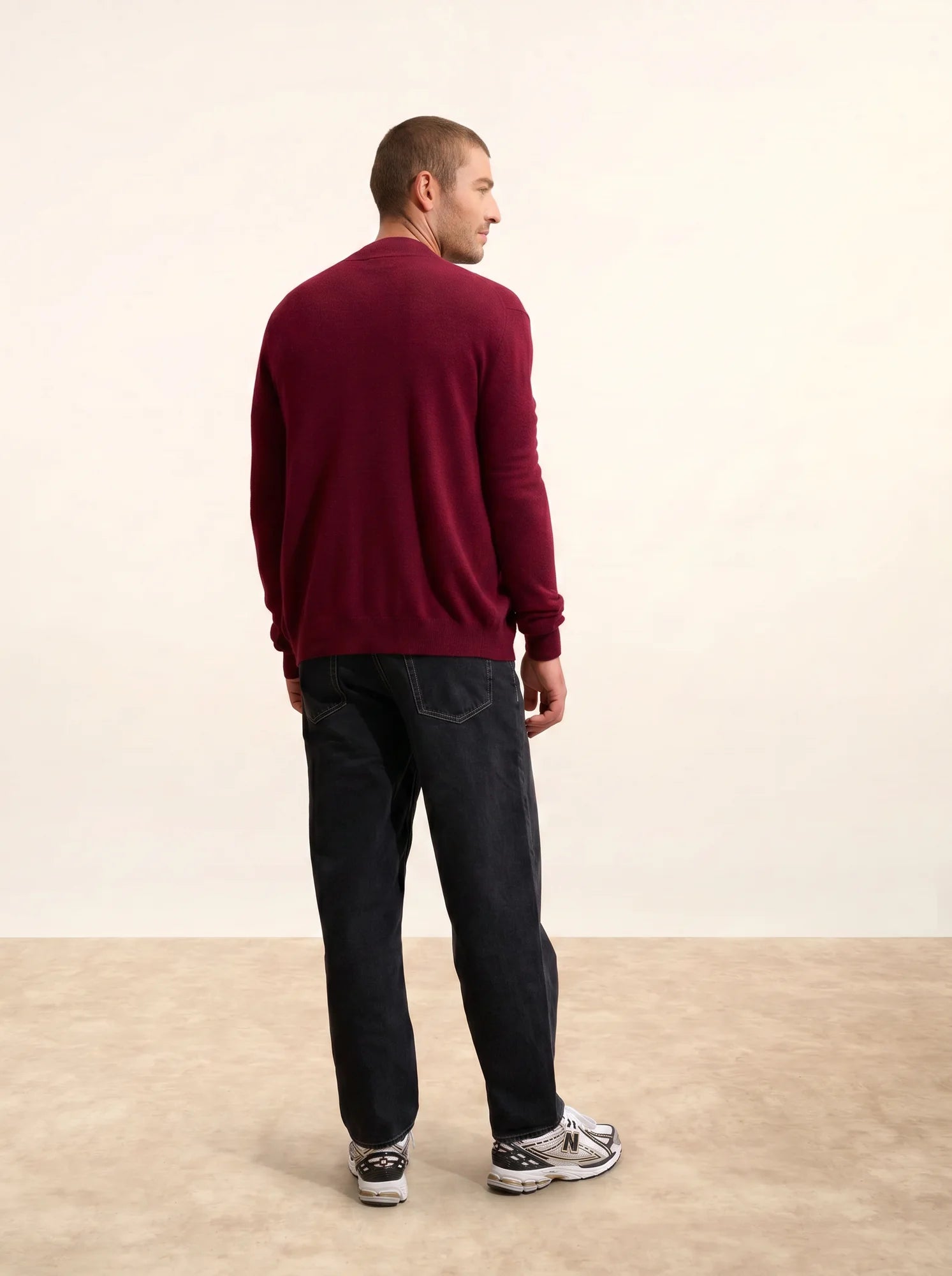 LILOU weste mit reissverschluss stehkragen bordeaux