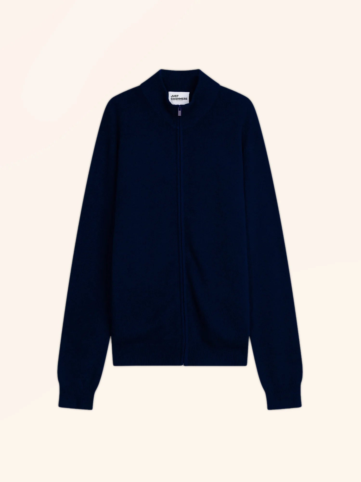 LILOU gilet zippé col montant bleu marine