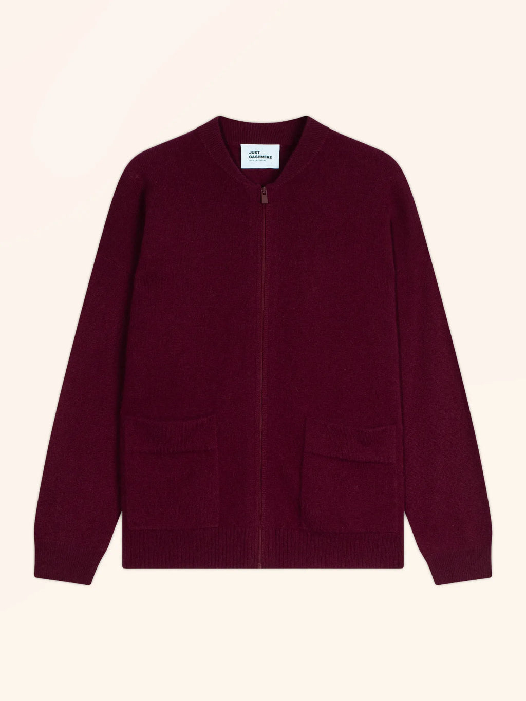 ERVIE weste mit reissverschluss col mao bordeaux