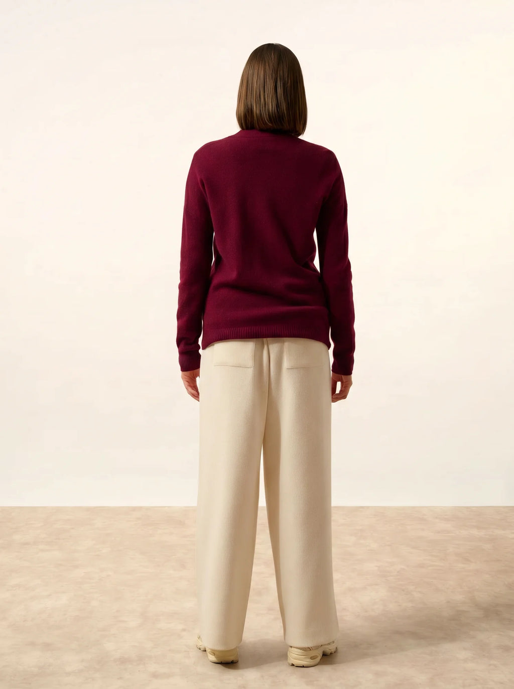 ERVIE weste mit reissverschluss col mao bordeaux