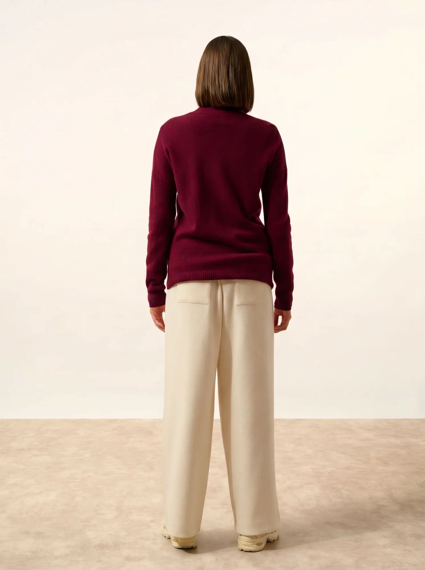 ERVIE weste mit reissverschluss col mao bordeaux