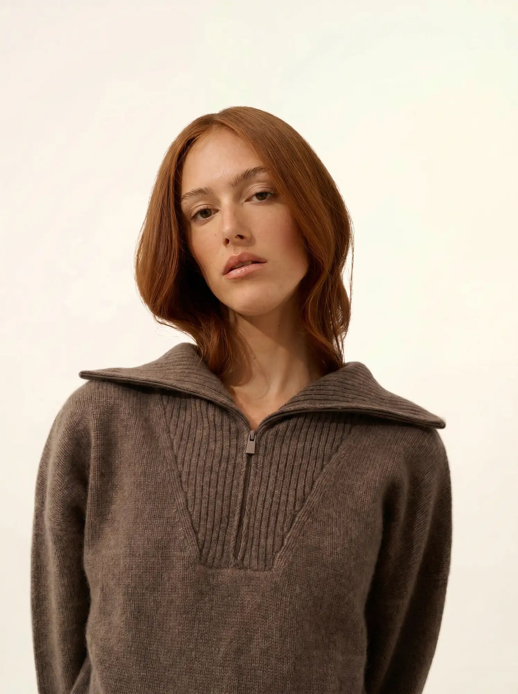 AKAR pullover dockermütze 6-fädig taupe meliert