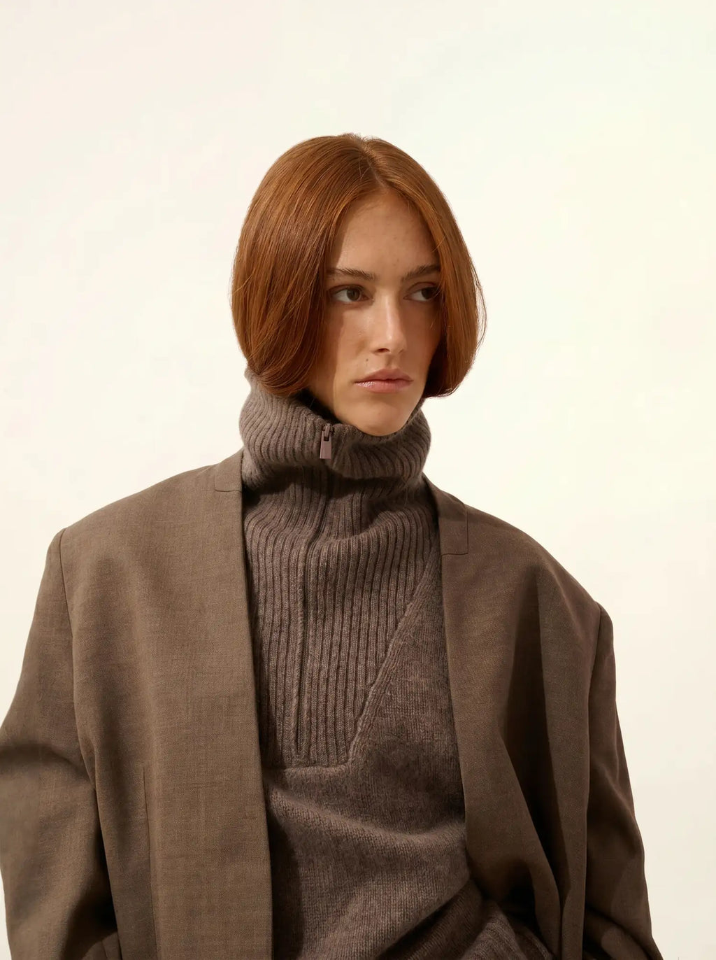 AKAR pullover dockermütze 6-fädig taupe meliert