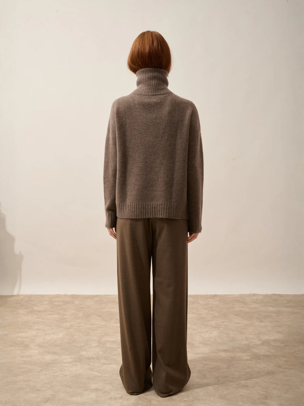 AKAR pullover dockermütze 6-fädig taupe meliert