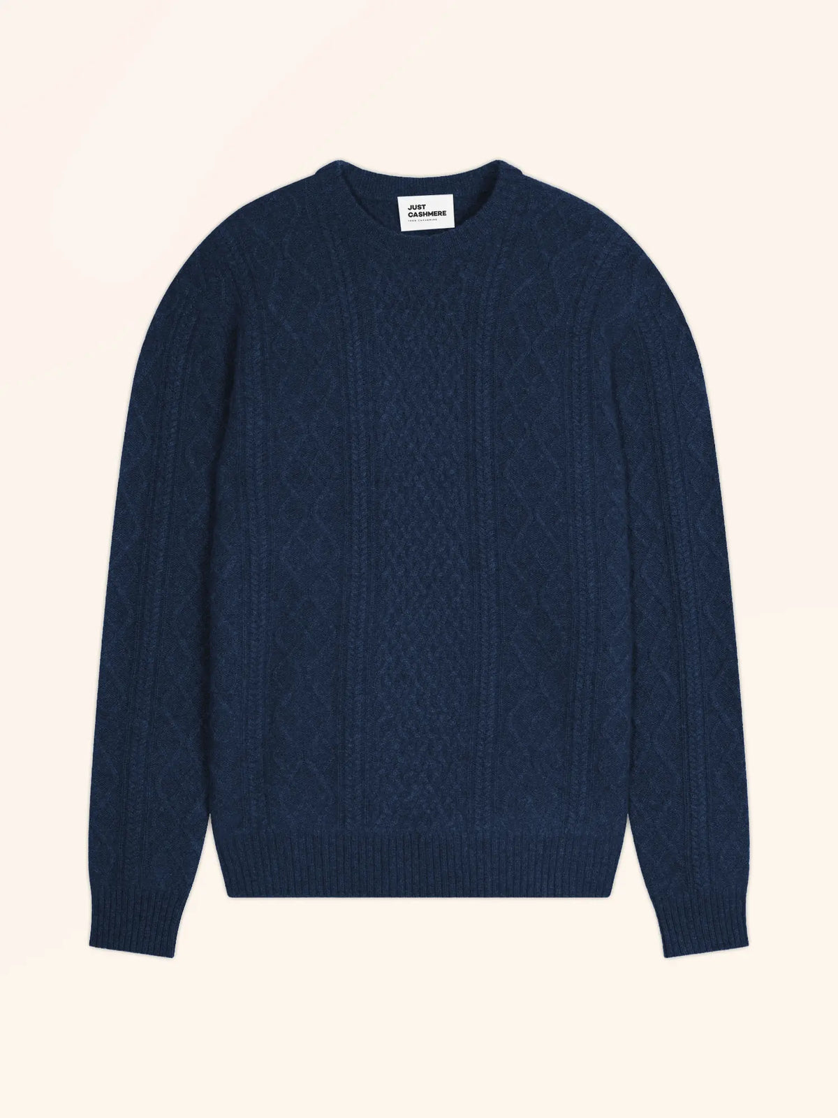 THURID Pull Col Rond 4 Fils Océan Chiné