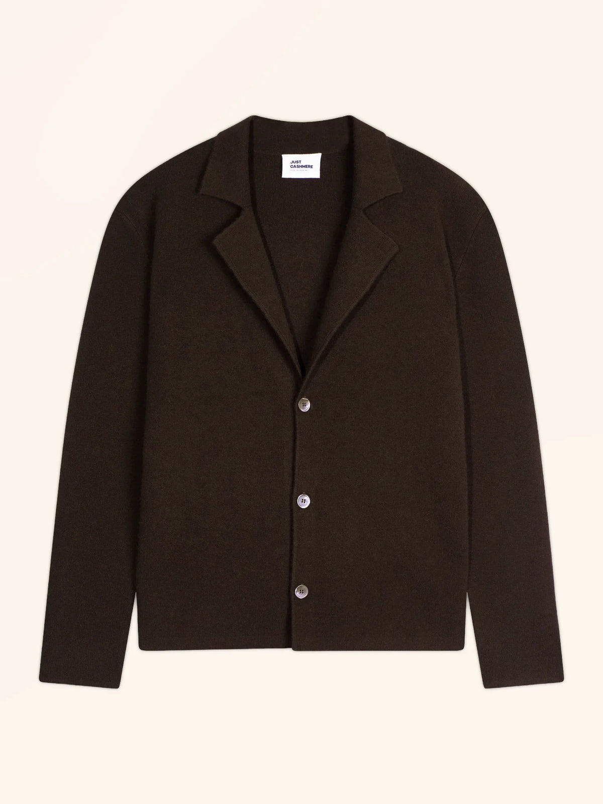 ALVAR Jacket Buttoned Notched Collar Chocolate