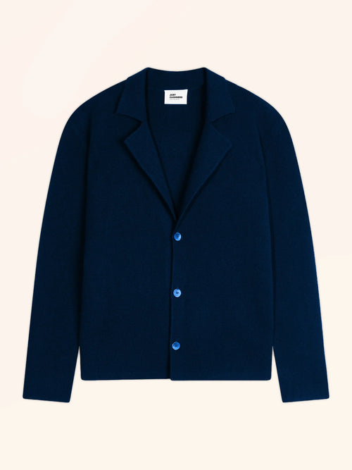 ALVAR Jacket Buttoned Notched Collar Midnight
