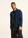ALVAR Jacket Buttoned Notched Collar Midnight