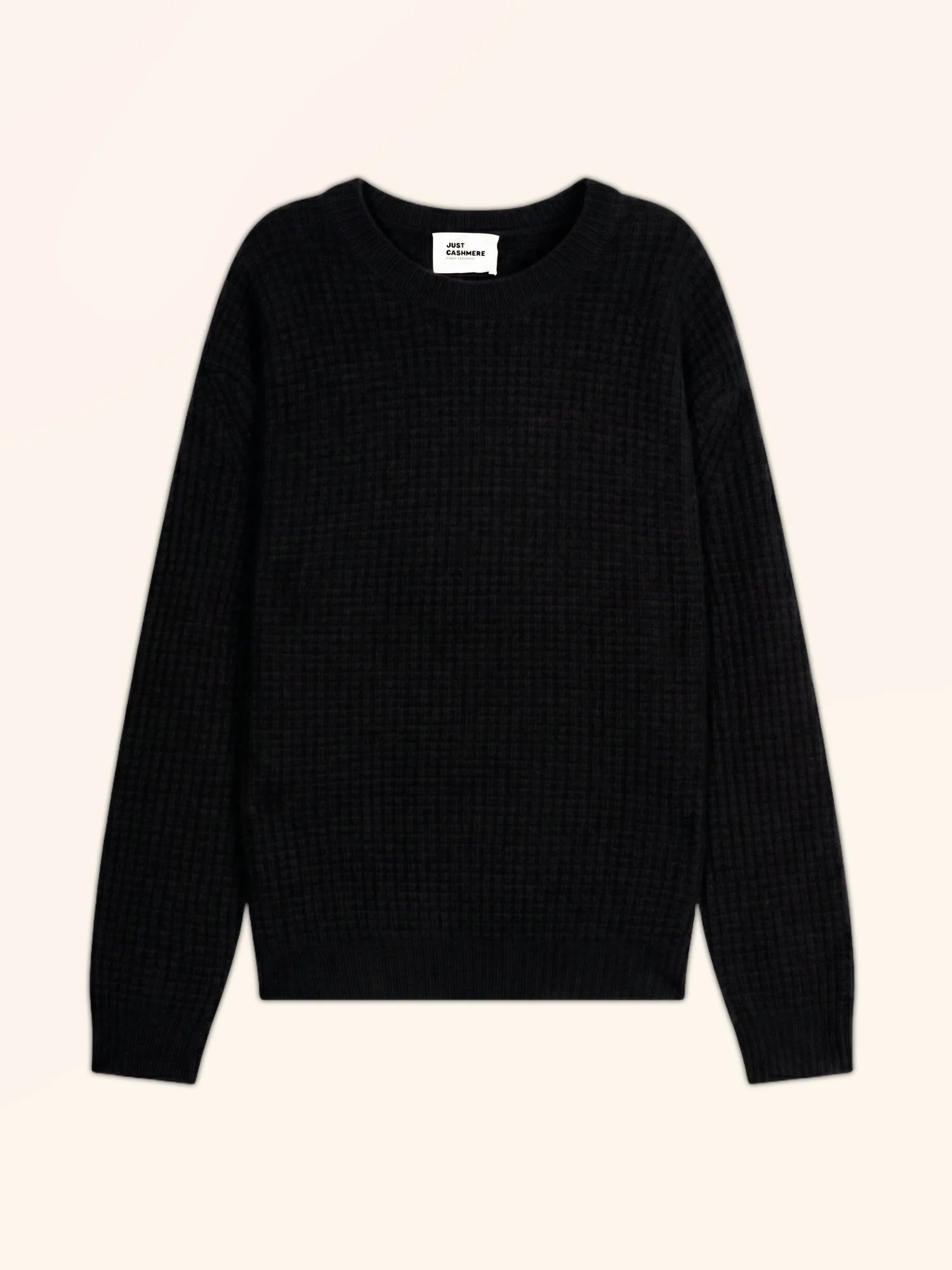 ASSAM pullover rundhalsausschnitt 6-fädig schwarz