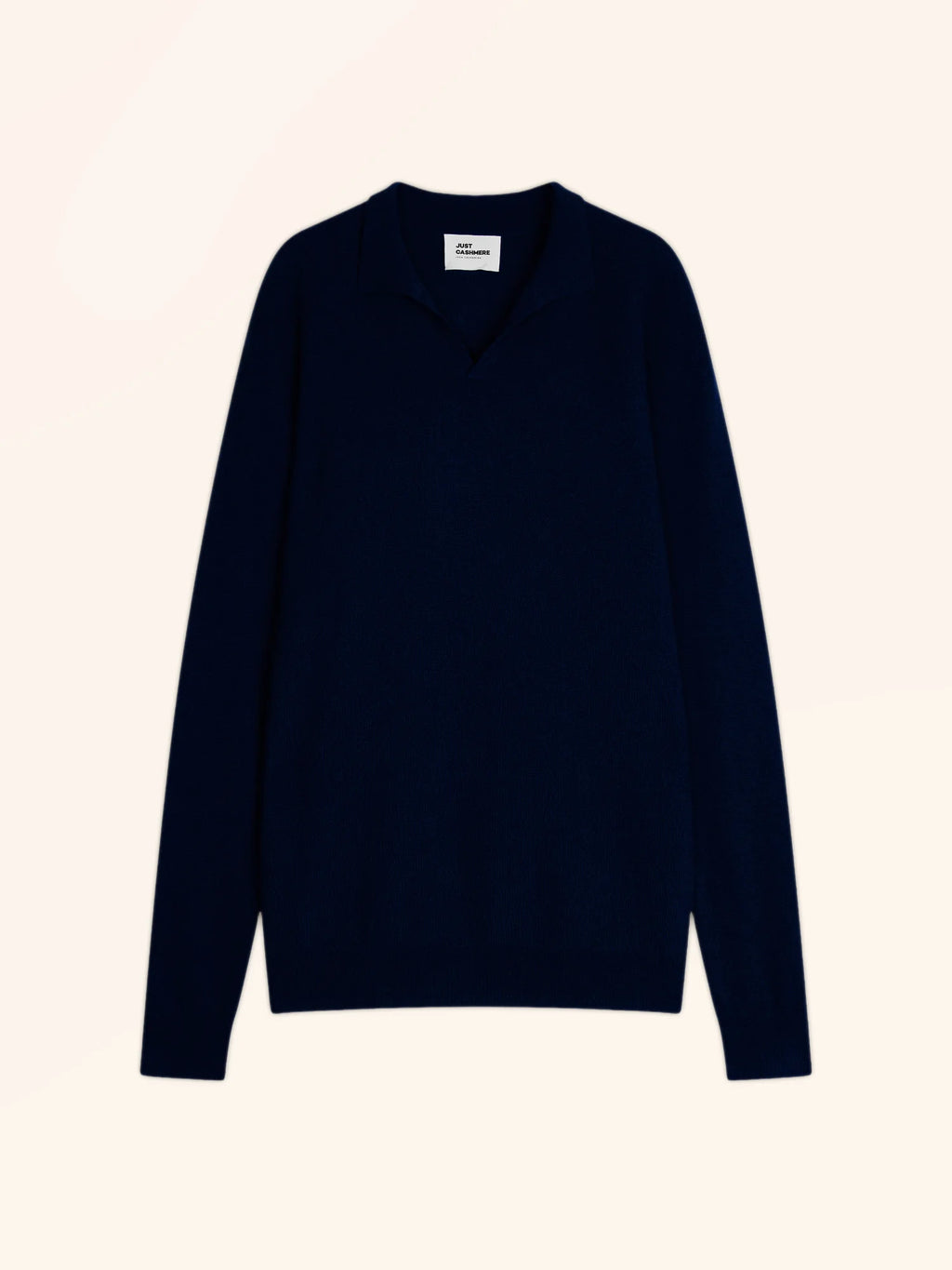 NOAH pullover polokragen offen marineblau