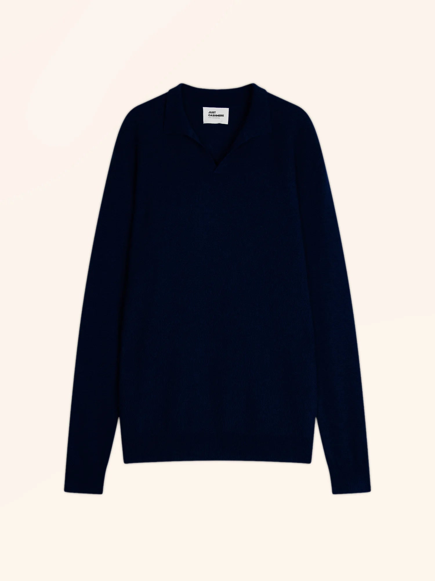 NOAH pullover polokragen offen marineblau