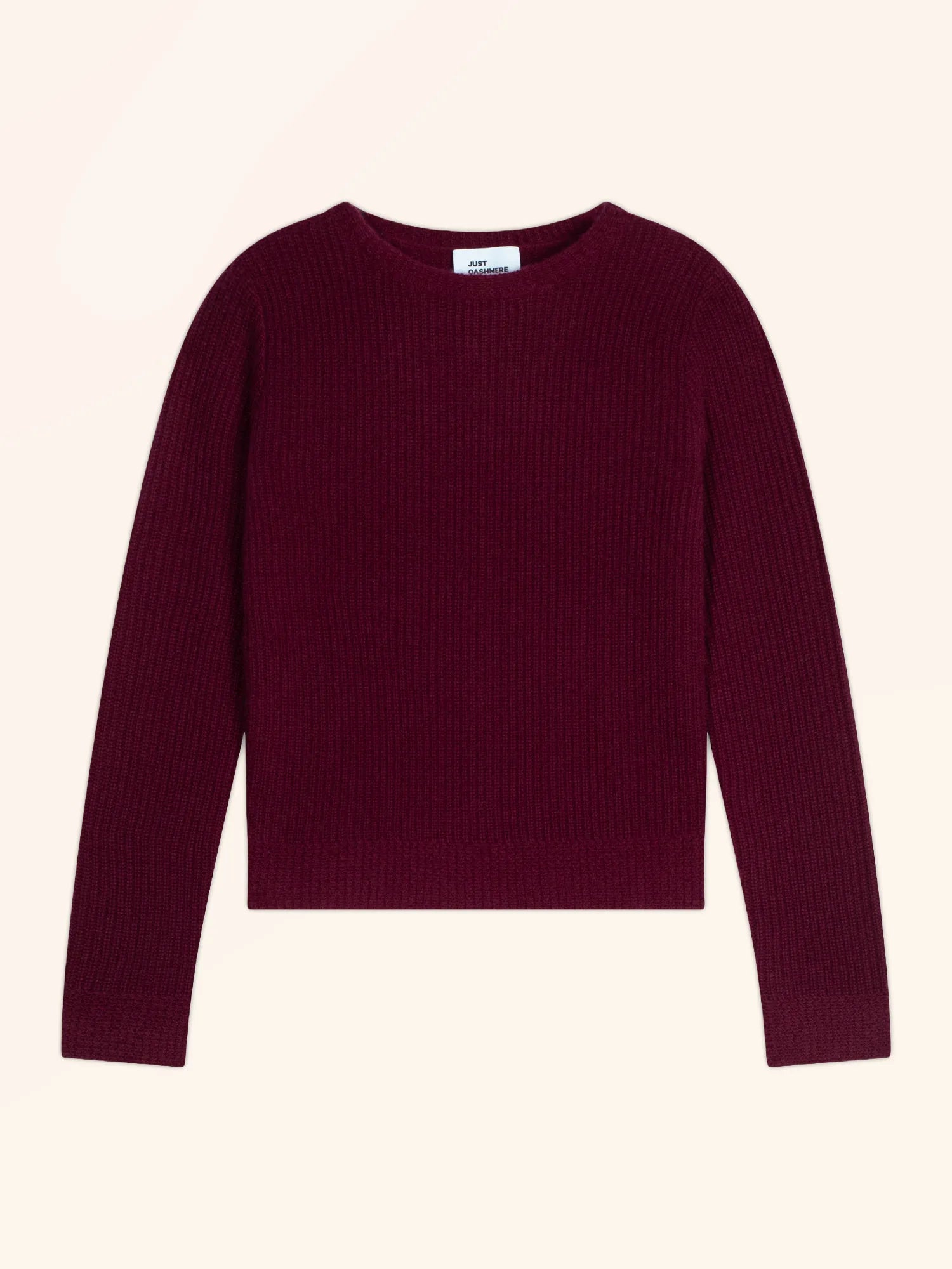 SIGRUN pullover rundhalsausschnitt 4-fädig bordeaux