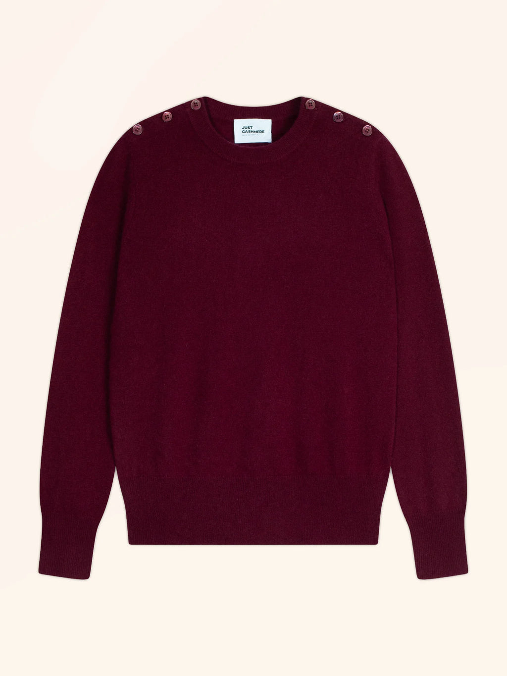 JEANNE pullover rundhalsausschnitt marine bordeaux