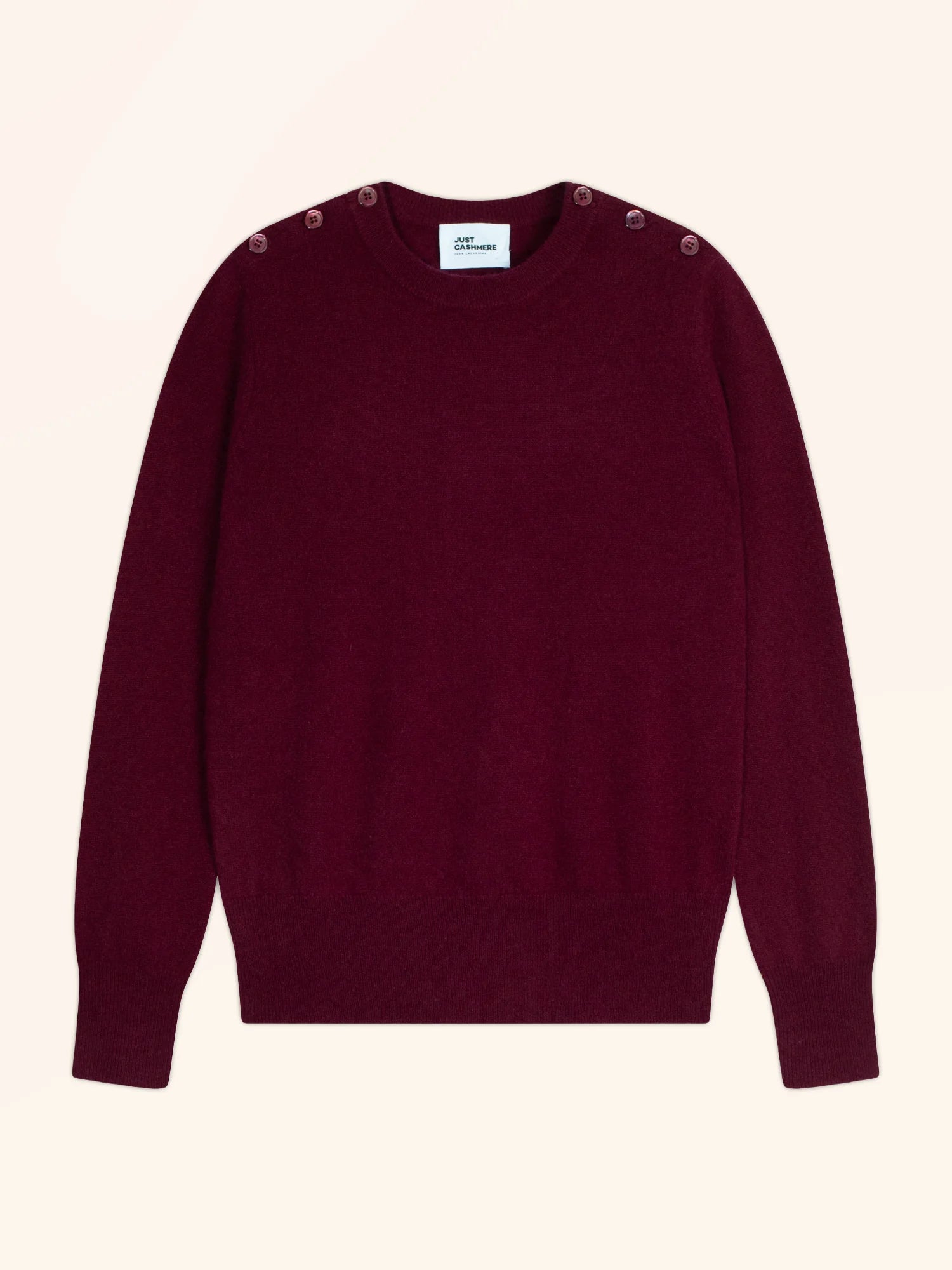 JEANNE pullover rundhalsausschnitt marine bordeaux