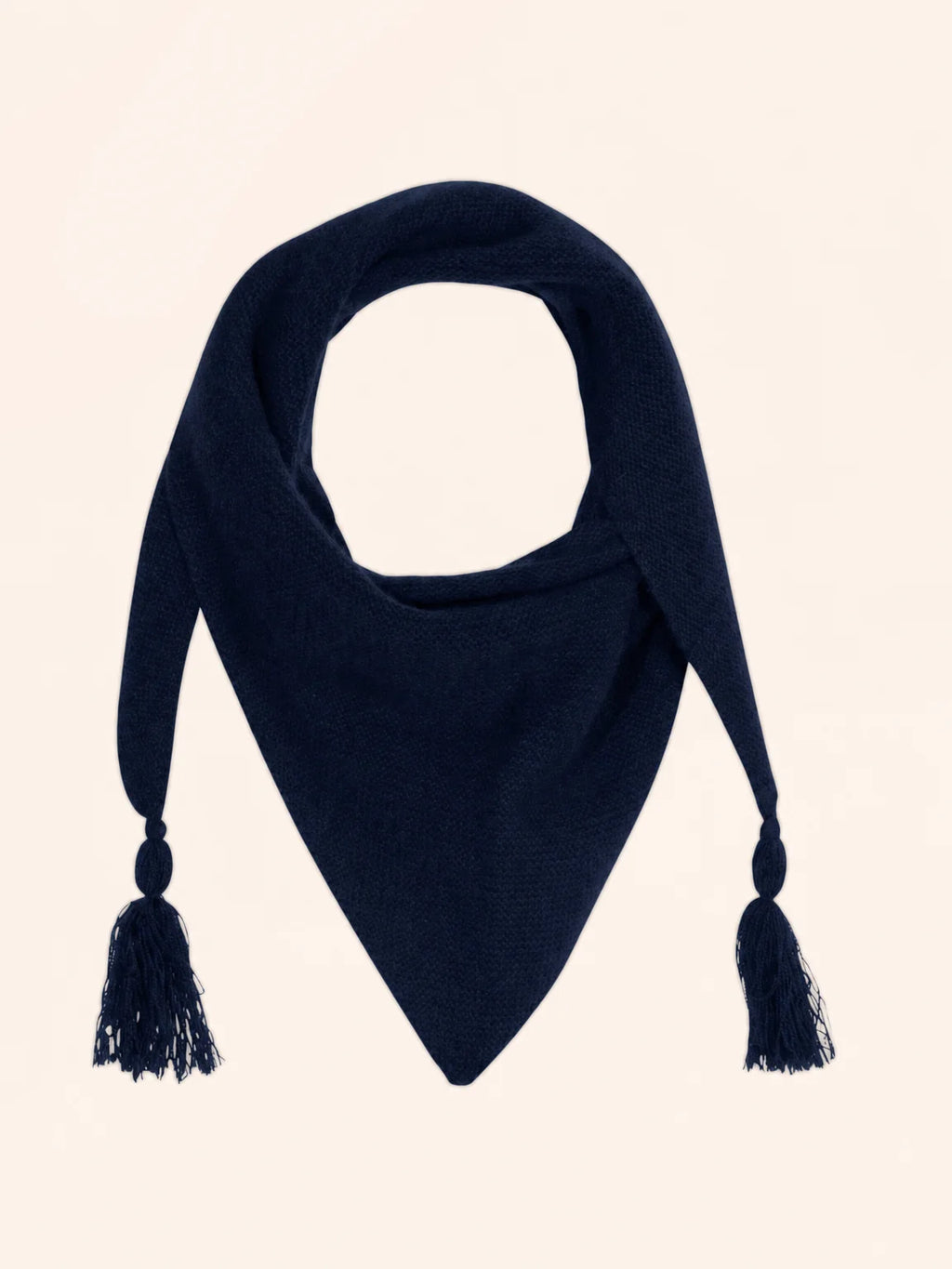 LIMA schal triangle mit fransen 4-fädig marineblau
