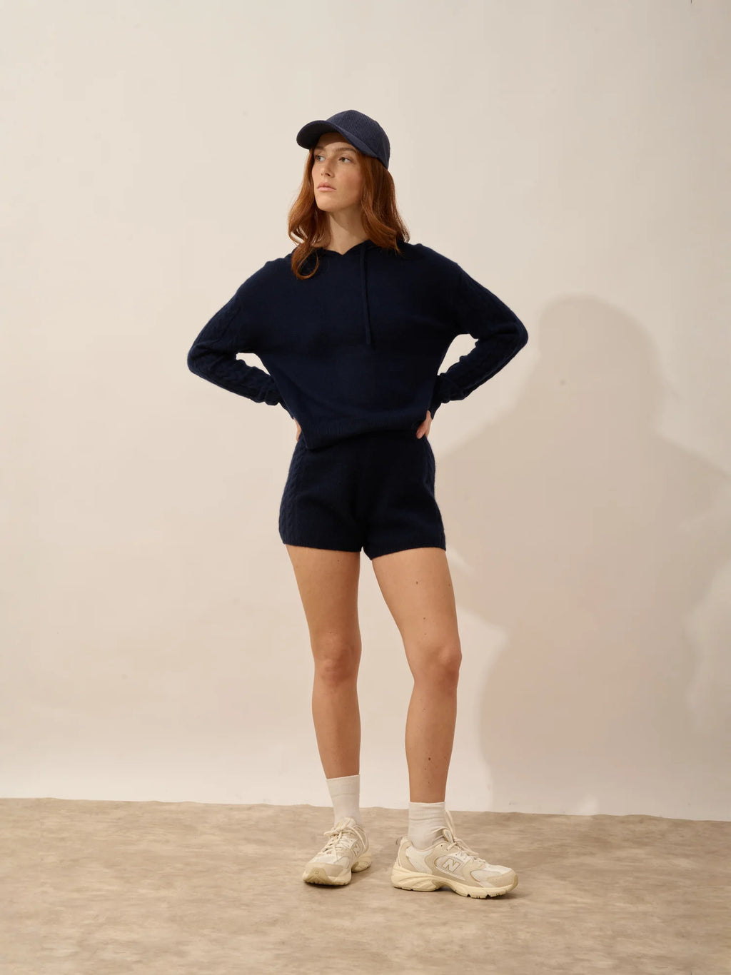 LUNA kurz 4-fädig marineblau