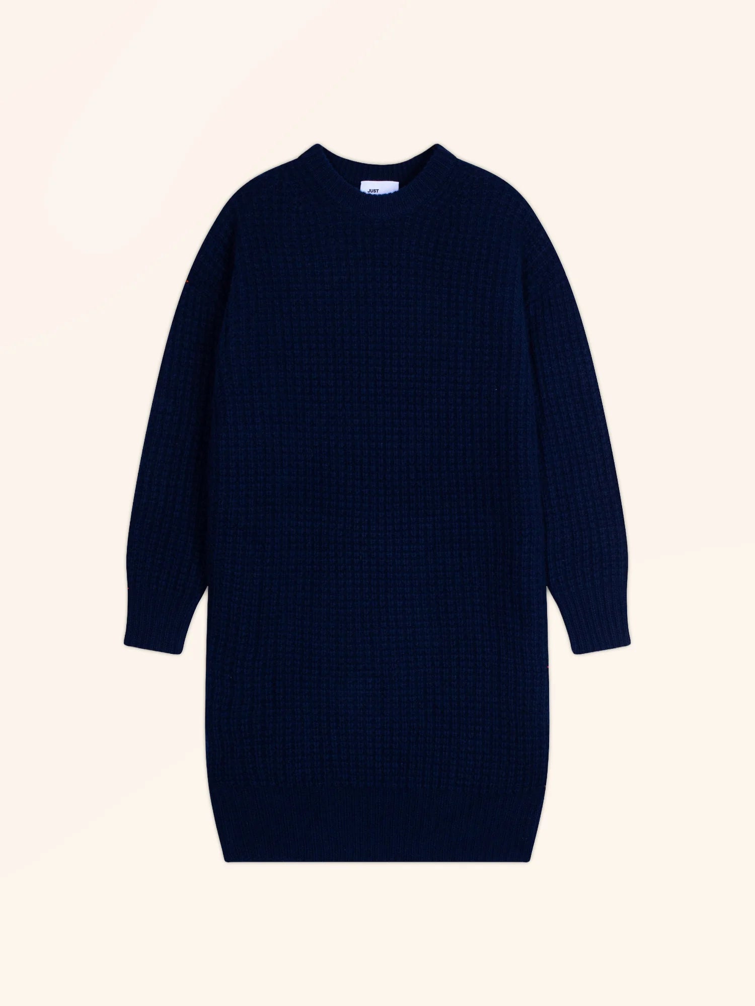 CHEWA kleid rundhalsausschnitt 8-fädig marineblau