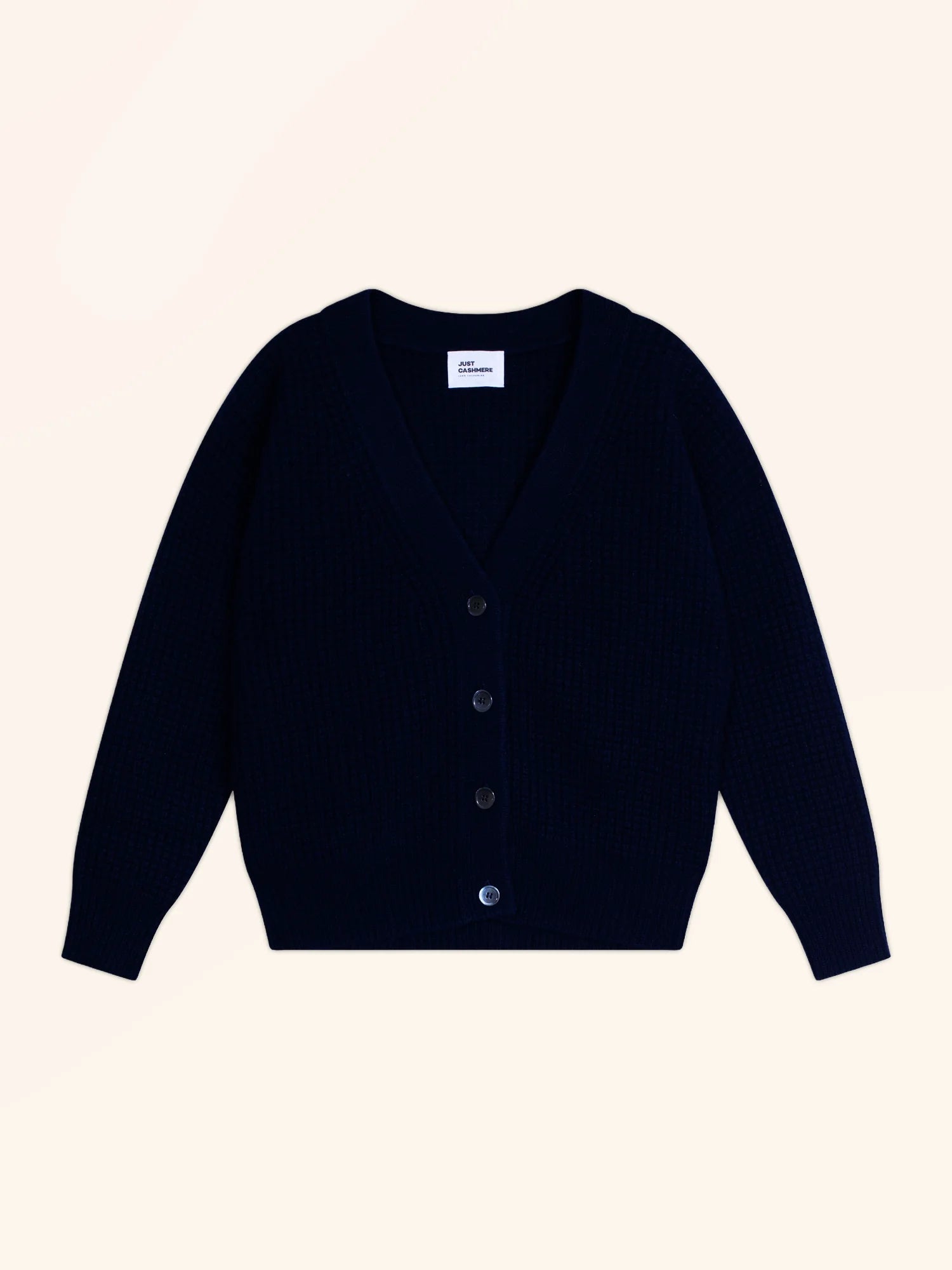 CHODRAK strickjacke v-ausschnitt 8-fädig marineblau