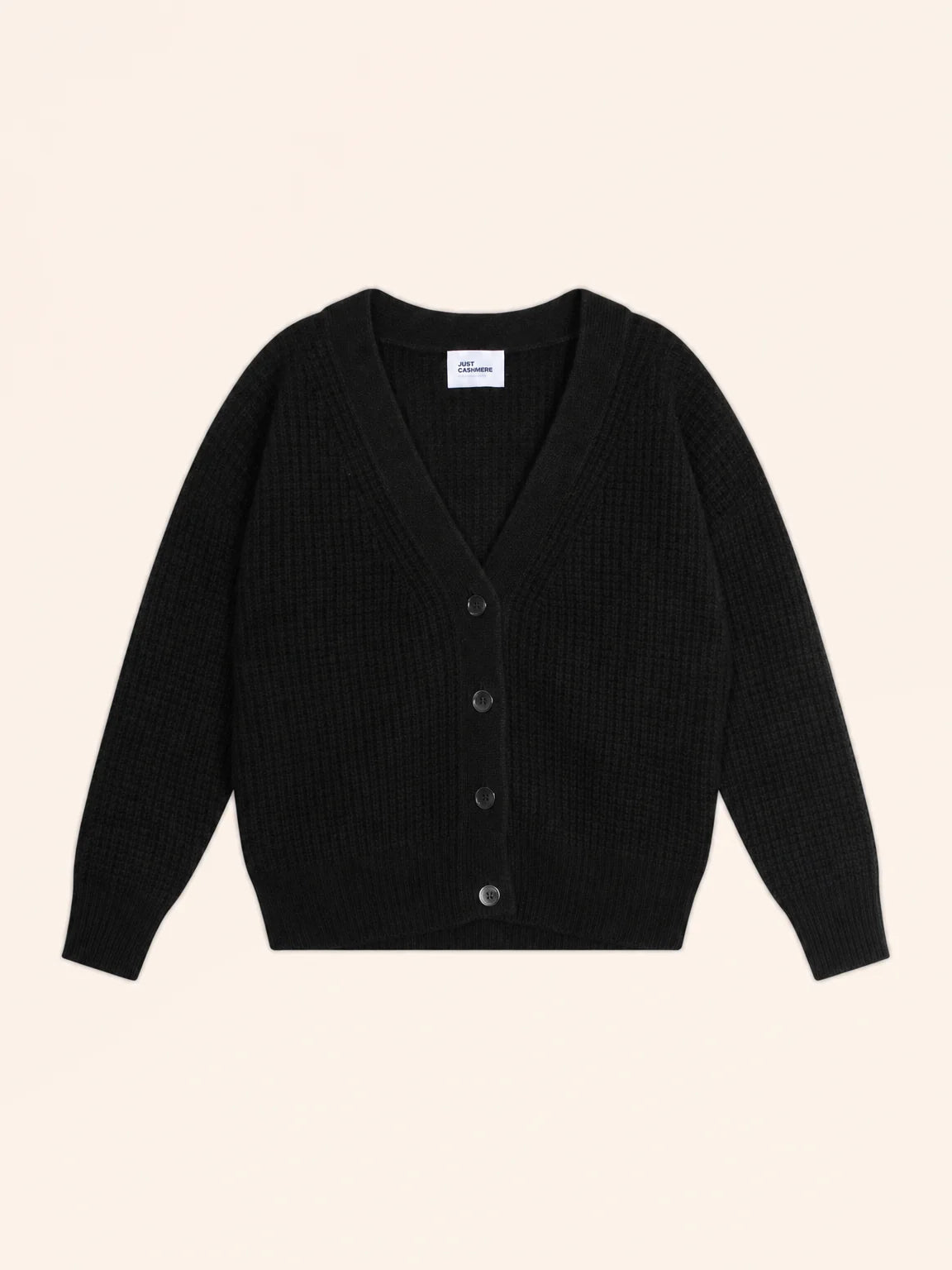 CHODRAK strickjacke v-ausschnitt 8-fädig schwarz