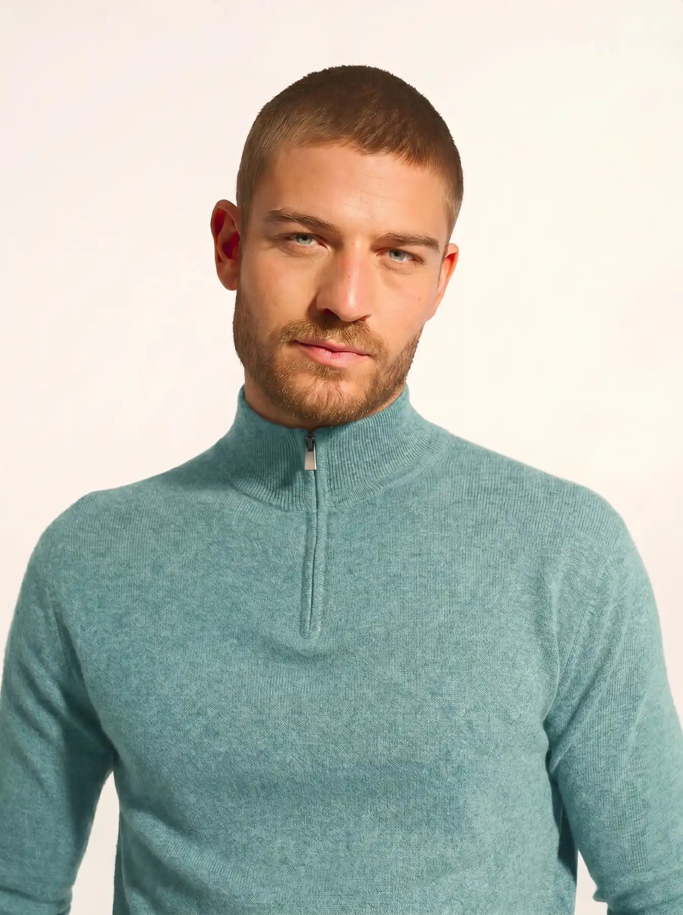 BRADLEY pullover dockermütze grün meliert