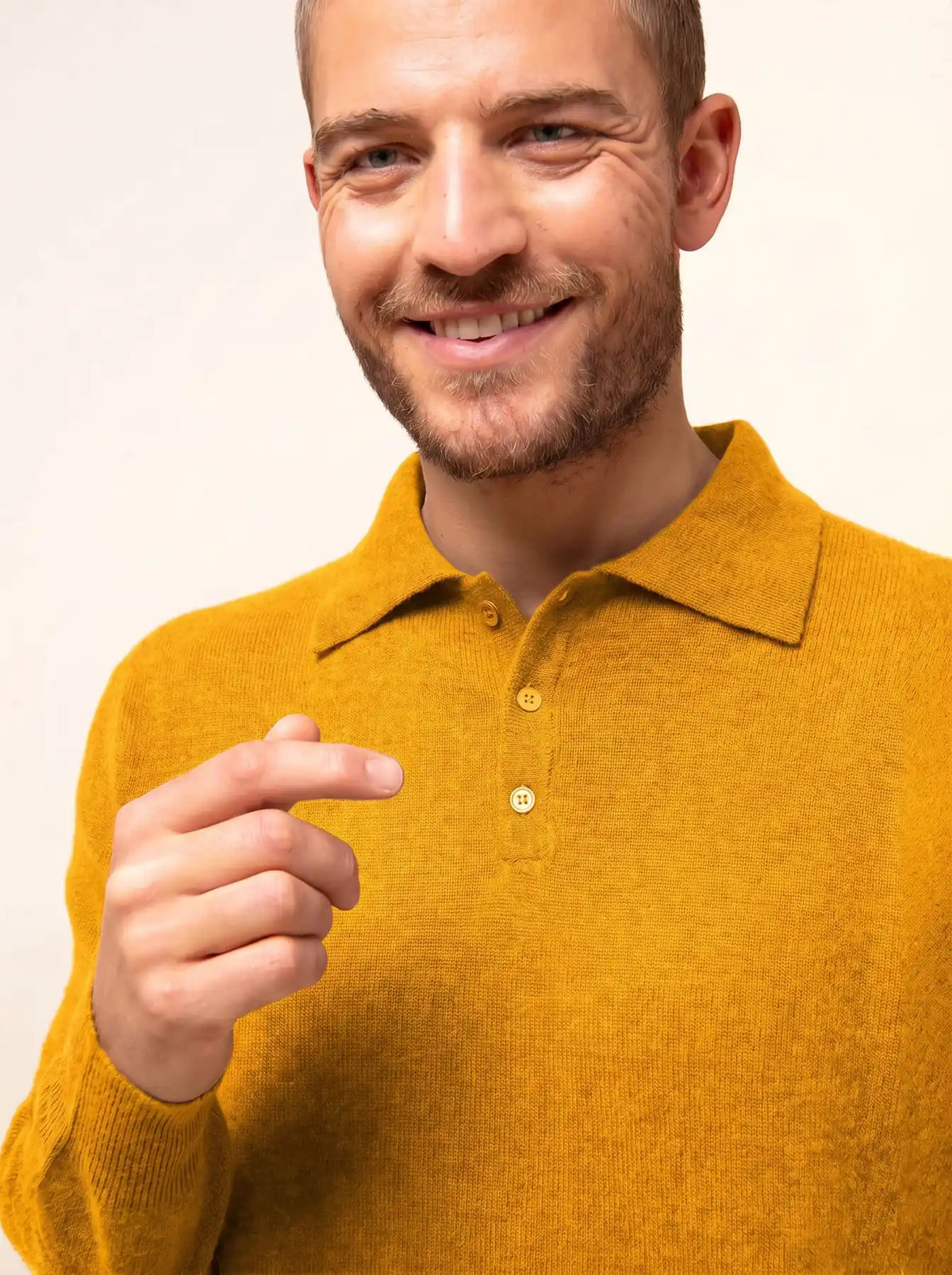 DOUGLAS Polo Long Sleeve Turmeric