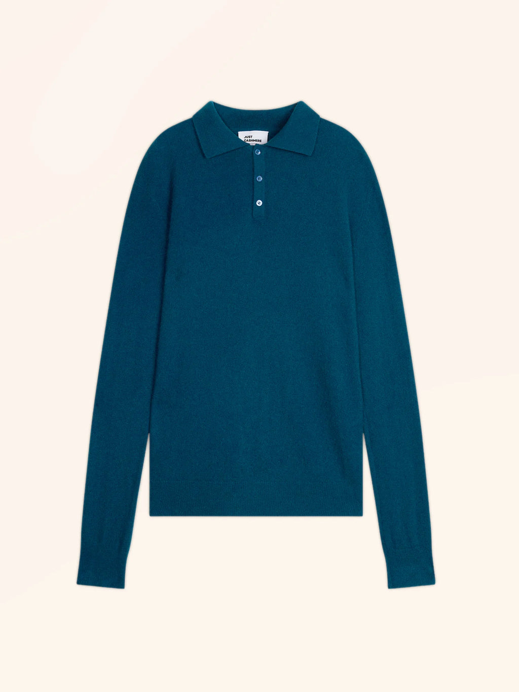 DOUGLAS Poloshirt langarm Pfauenblau