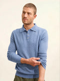 DOUGLAS Polo Long Sleeve Heather Sky