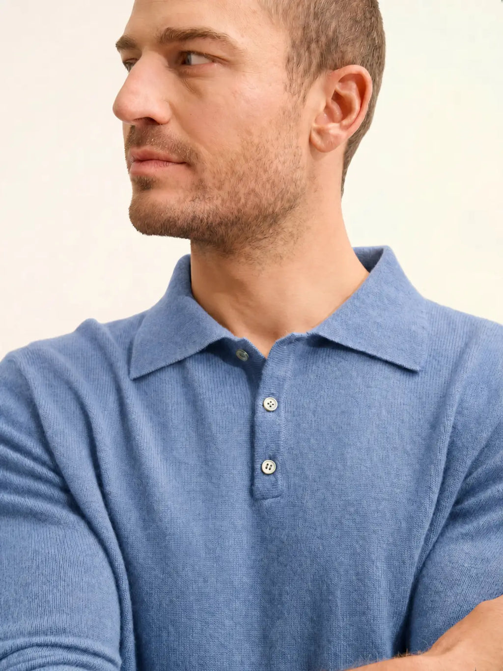 DOUGLAS Polo Long Sleeve Heather Sky