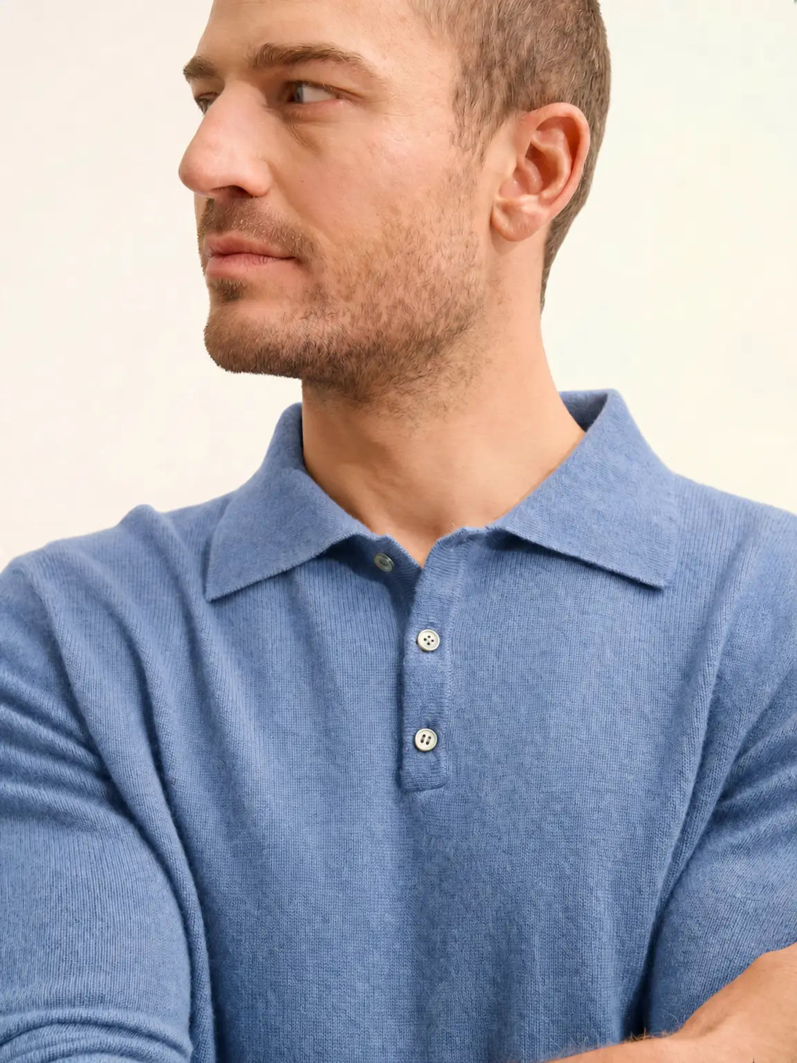 DOUGLAS Polo Long Sleeve Heather Sky