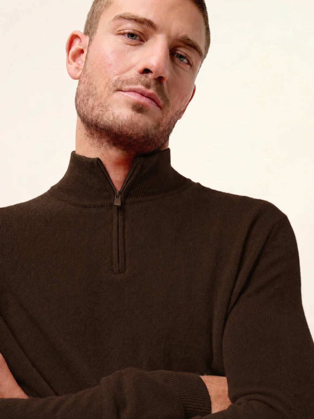 BRADLEY pullover dockermütze kaffee