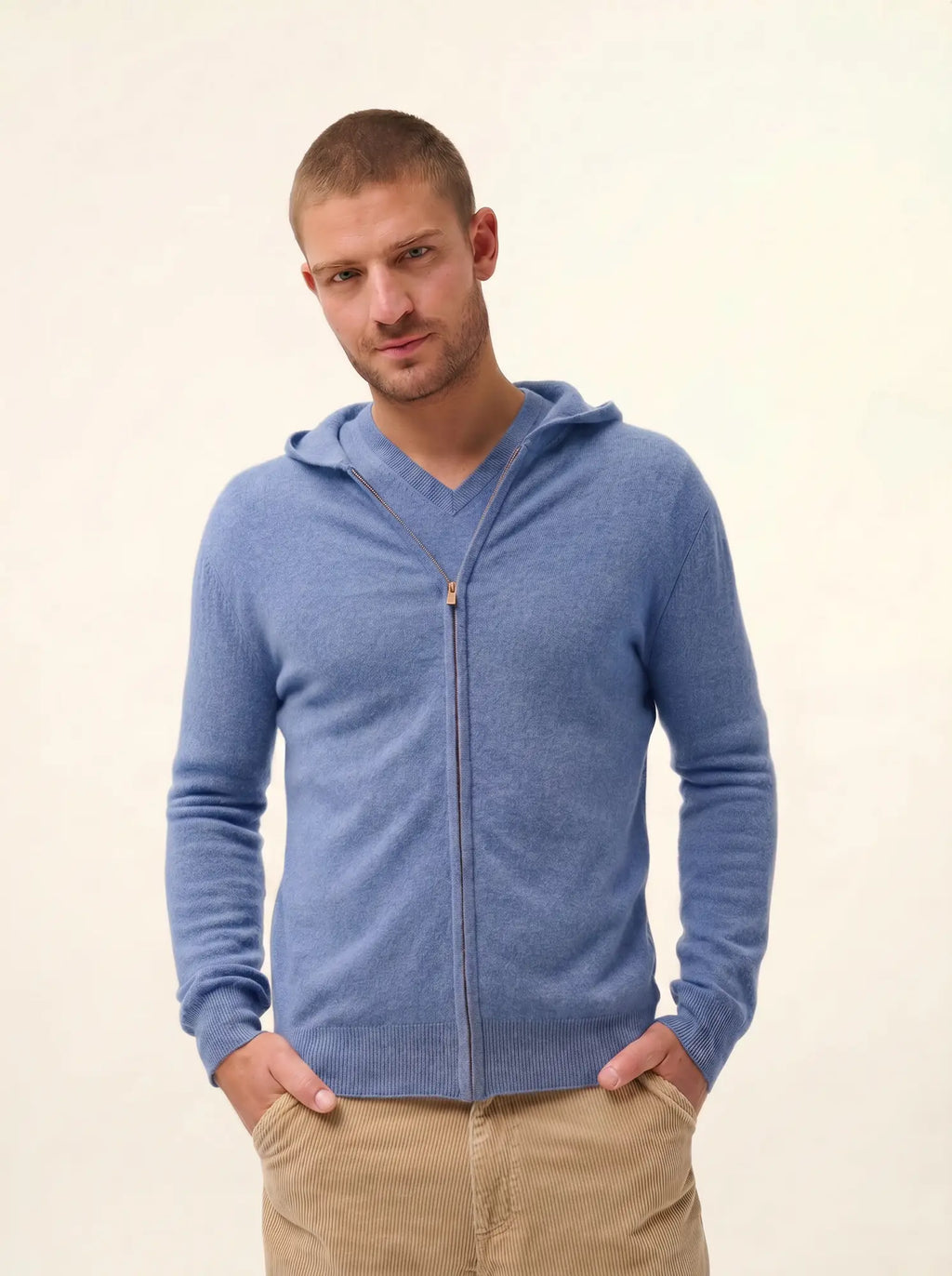 ELLIOT Vest Zipped Hooded Heather Sky
