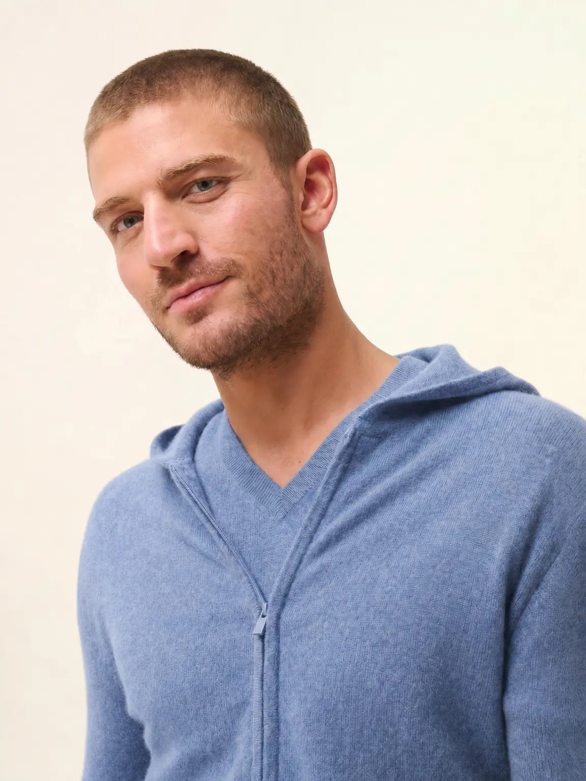 ELLIOT Vest Zipped Hooded Heather Sky