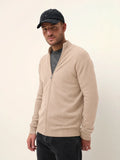ALAN weste mit reissverschluss stehkragen beige