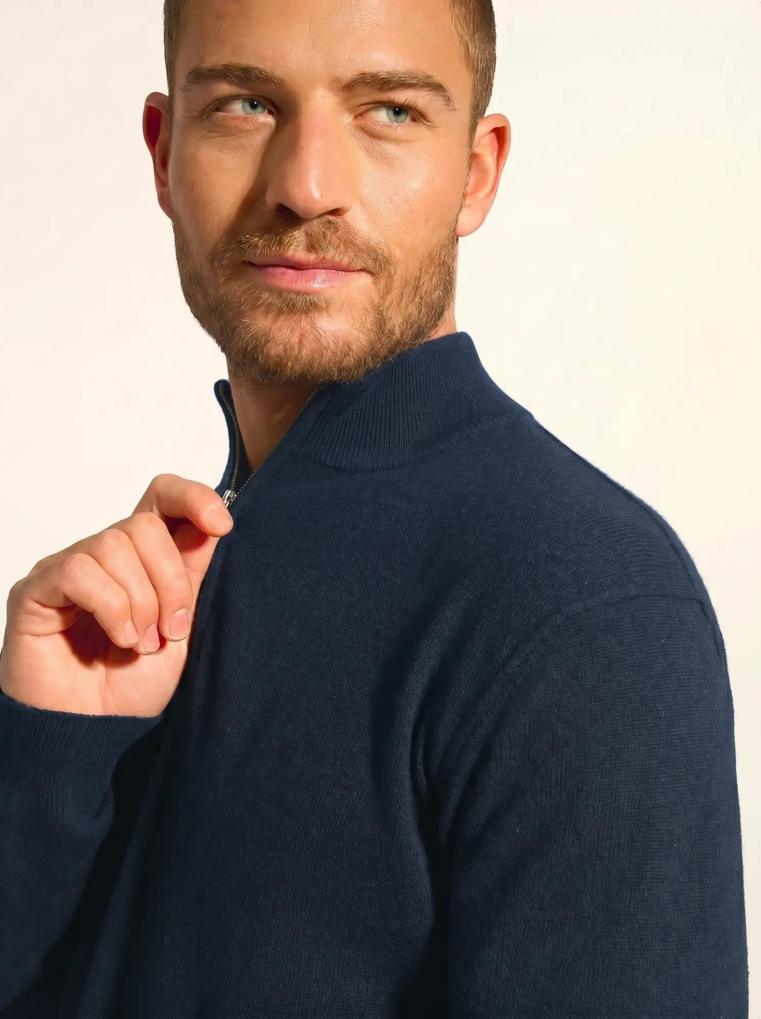 NOUR pullover dockermütze blau petrol