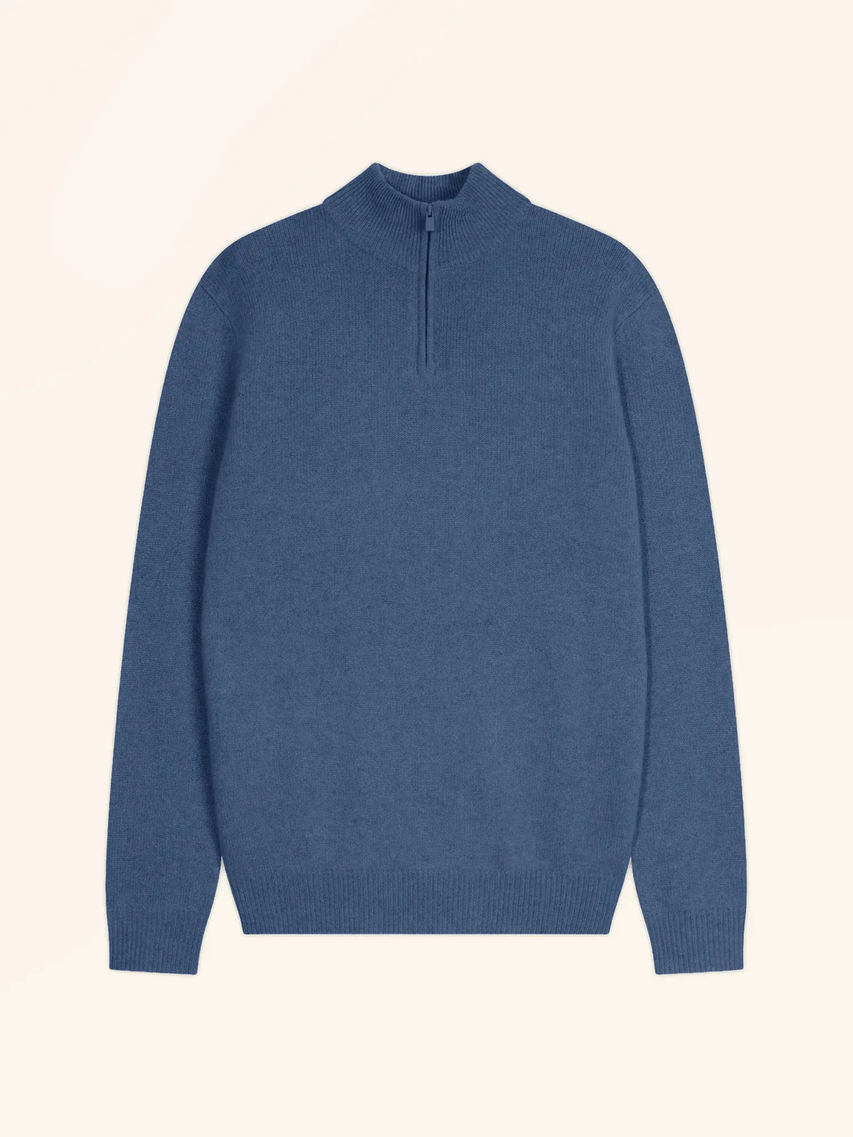 LEONIE Sweater Trucker Neck 4 Ply Denim Blue