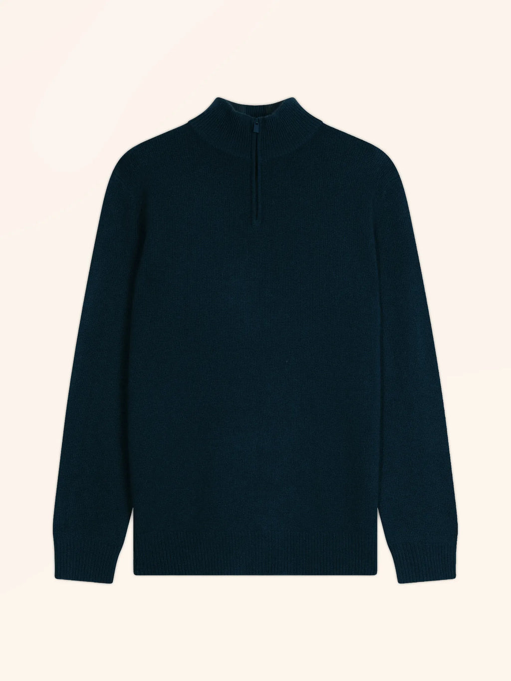LEONIE Sweater Trucker Neck 4 Ply Petrol Blue