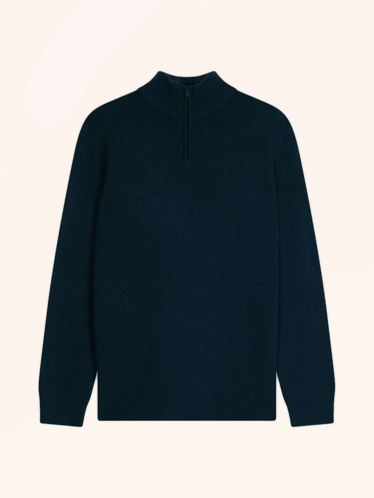 LEONIE Sweater Trucker Neck 4 Ply Petrol Blue