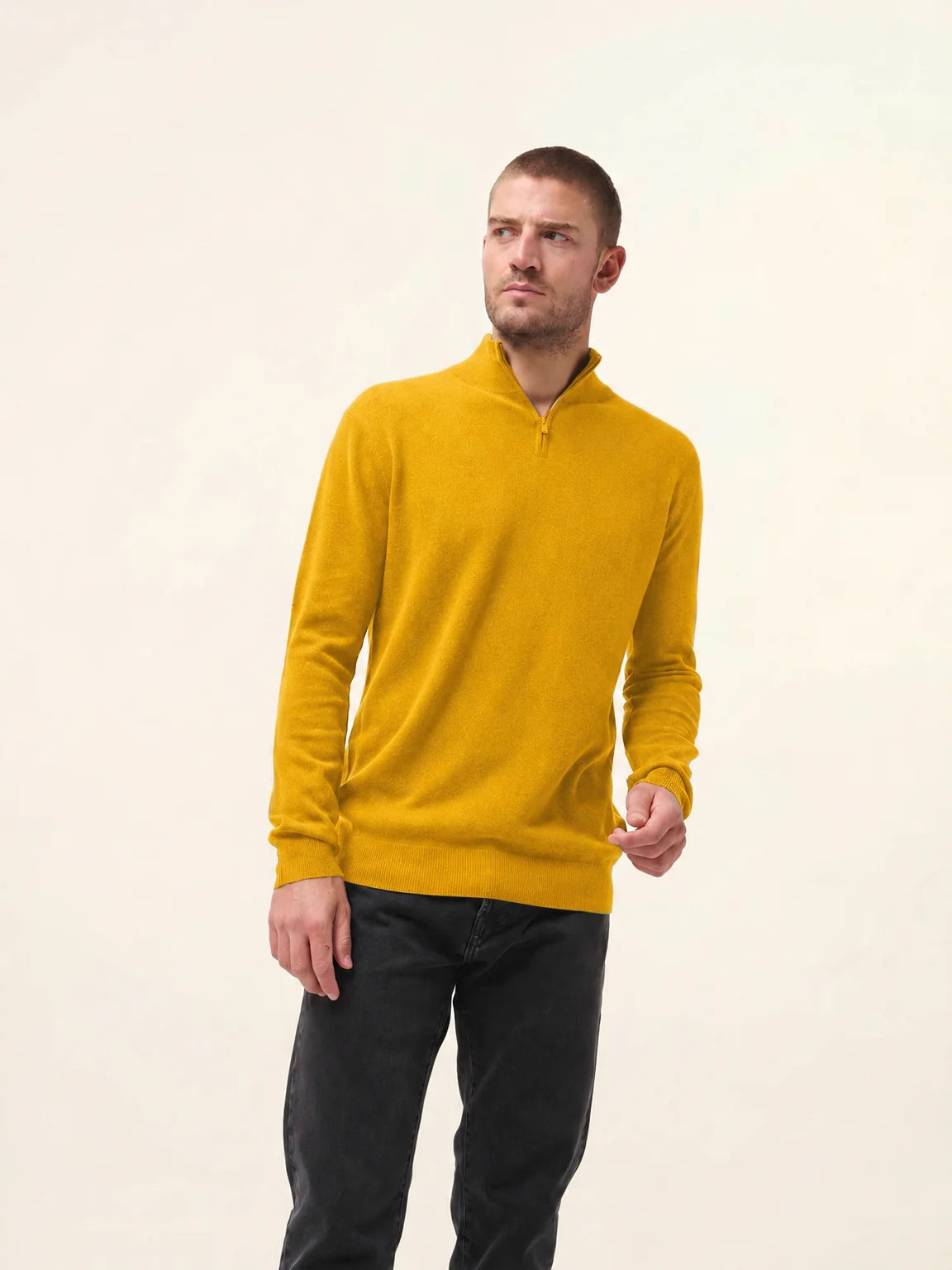 BRADLEY pullover dockermütze curcuma