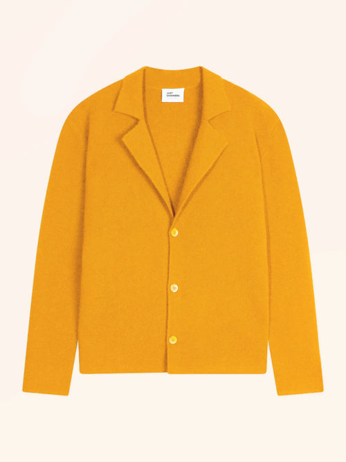 ALVAR Jacket Buttoned Notched Collar Turmeric