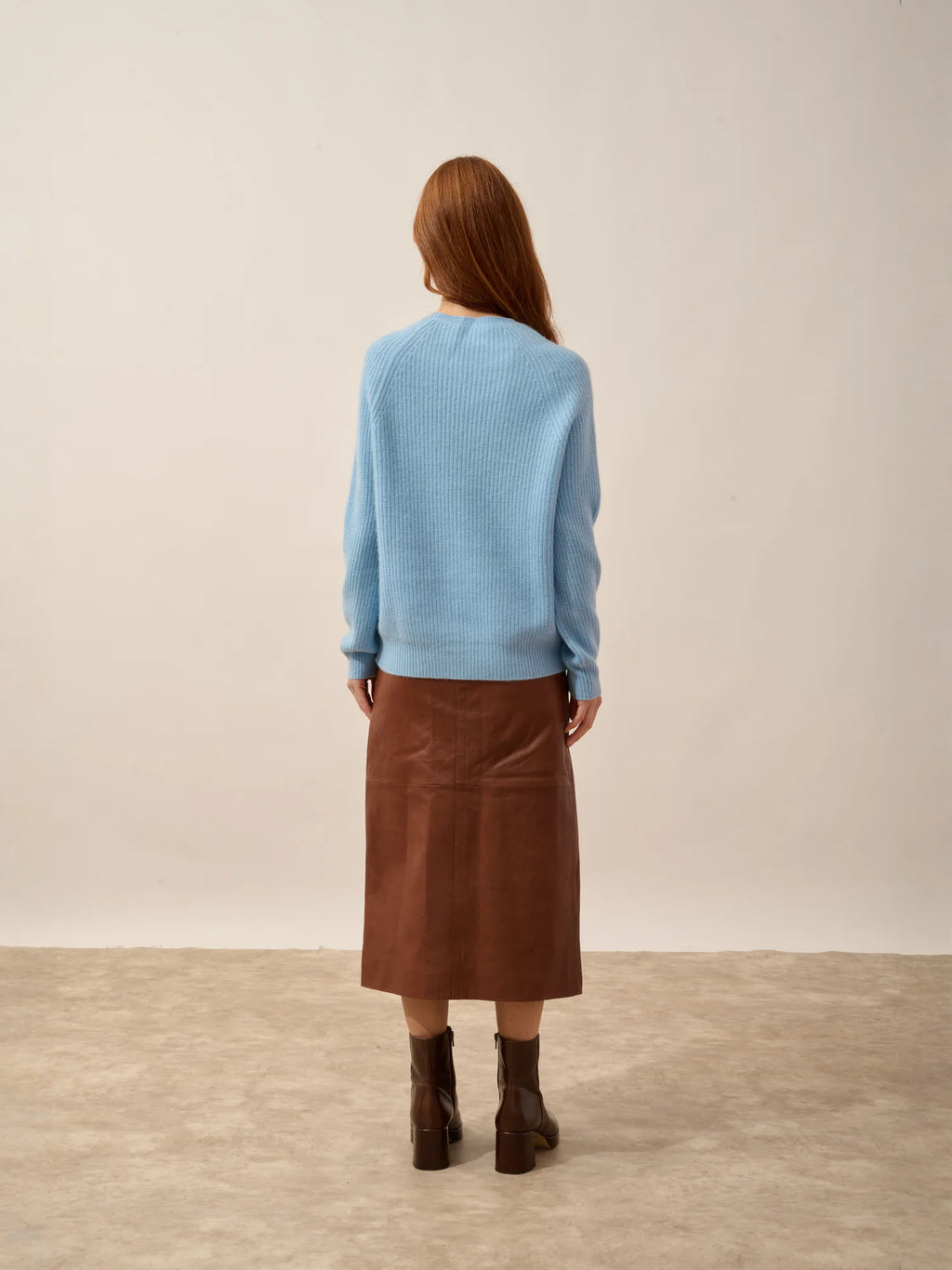 FRIO pullover rundhalsausschnitt 4-fädig blau inca