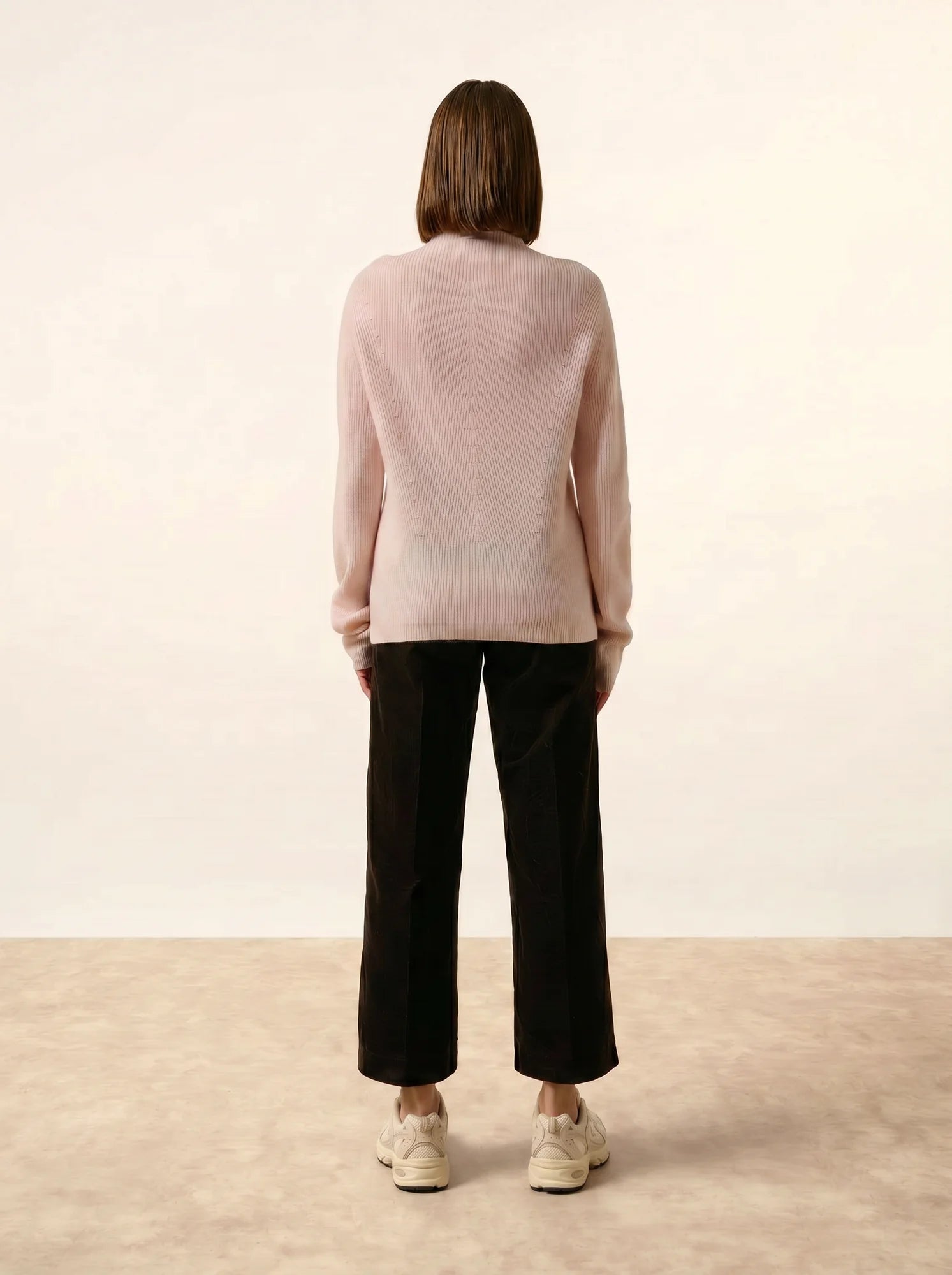 CAMILA pullover stehkragen rosa bébé