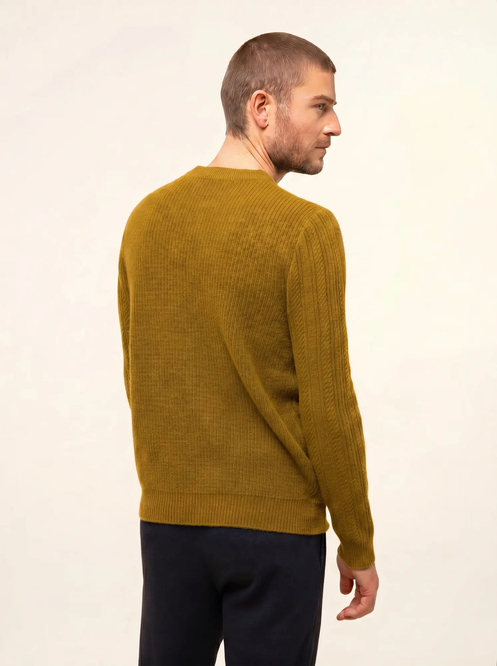 LUKKA Sweater Crew Neck 4 Ply Gold