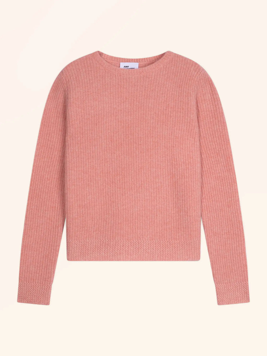 SIGRUN pull col rond 4 fils corail chiné
