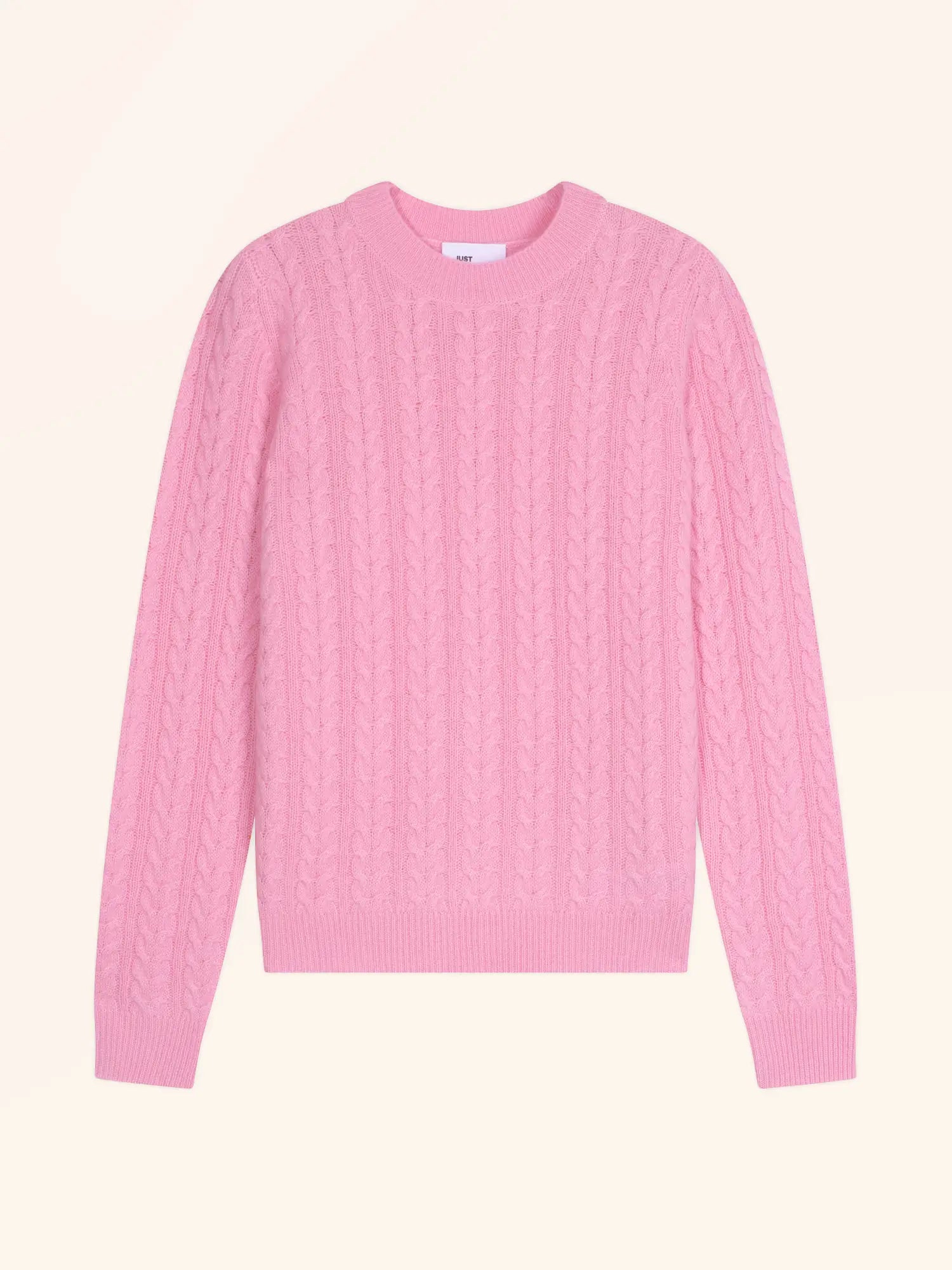 ALICE pullover rundhalsausschnitt 4-fädig dragée