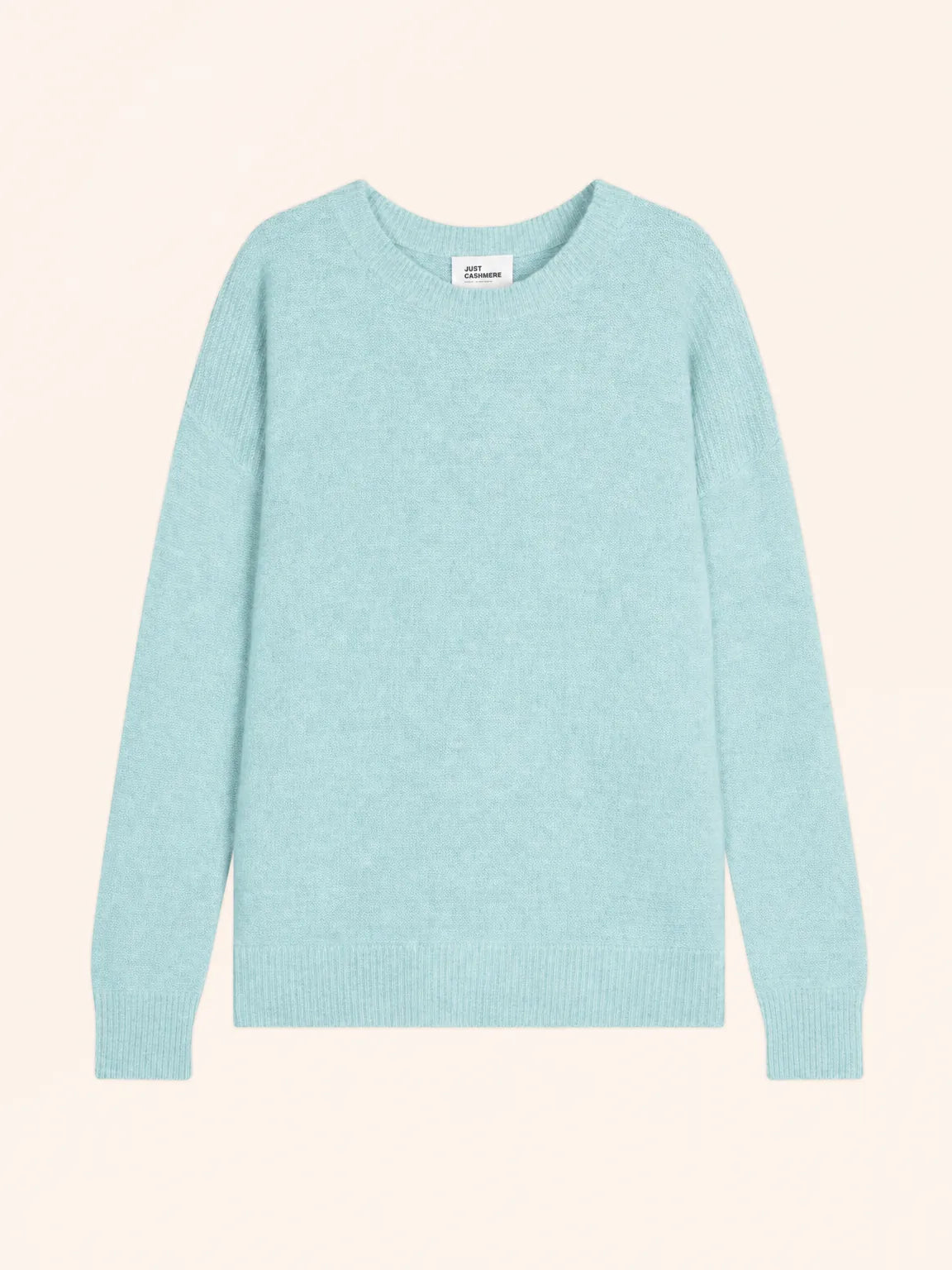LOUNA pullover rundhalsausschnitt 4-fädig aqua